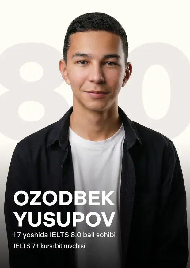 Ozodbek Yusupov — IELTS 8.0