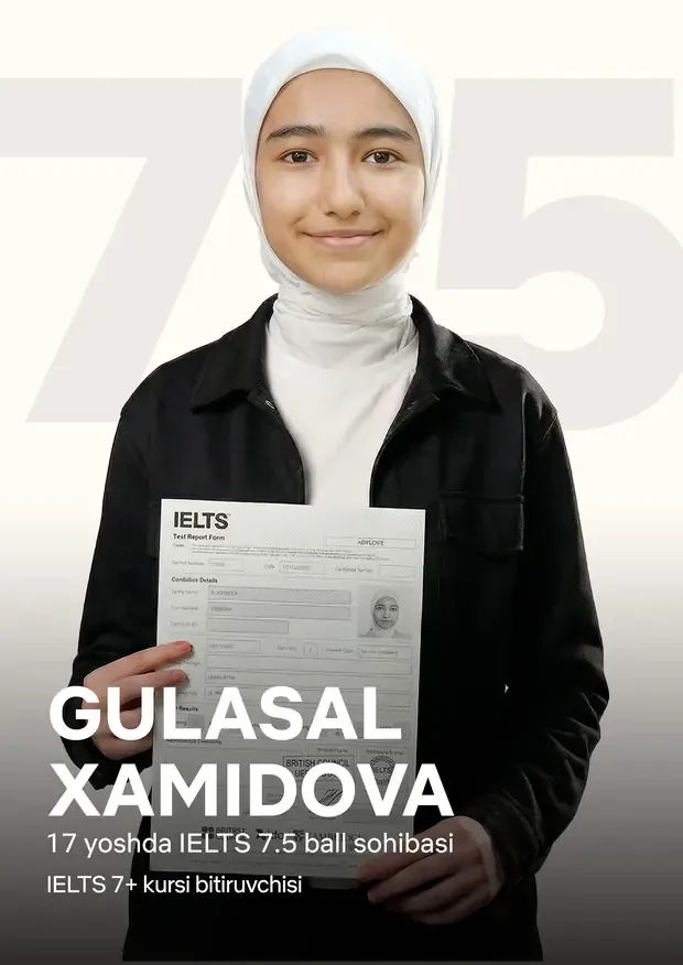 Gulasal Xamidova — IELTS 7.5